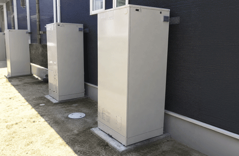 電気温水器全体の撮影例