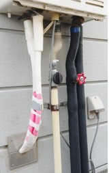 画像2：配管の撮影例（戸建て：壁掛設置タイプ）