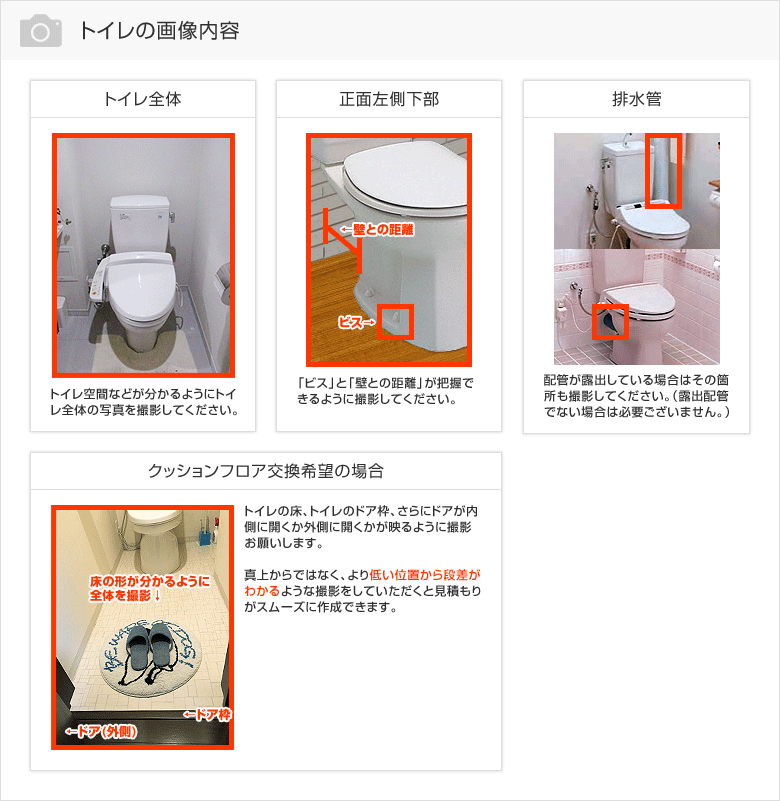 トイレ全体の撮影参考